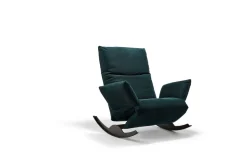 KARE Funktionssessel Rockfrog breit Stoff Lounge petrol Sale