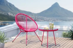 KARE Gartenset Acapulco 2tlg Mono Pink Discount