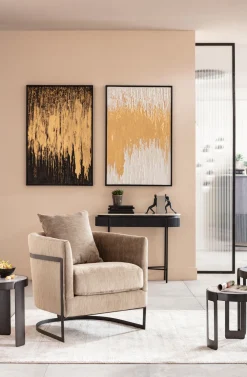 KARE Gerahmtes Bild Abstract Schwarz 80x120cm Discount
