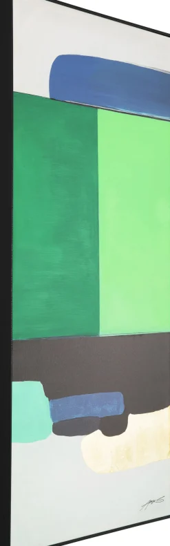 KARE Gerahmtes Bild Abstract Shapes Grün 73x143cm Best