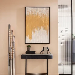 KARE Gerahmtes Bild Abstract Weiß 80x120cm New