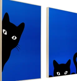 KARE Gerahmtes Bild Ciao Gatto (2/Set) Outlet