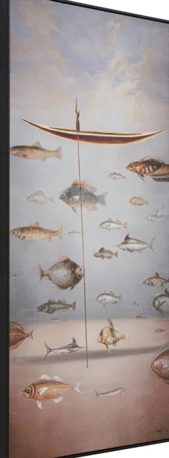 KARE Gerahmtes Bild Cloud Fisherman Boat 60x120cm Sale