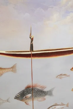KARE Gerahmtes Bild Cloud Fisherman Boat 60x120cm Sale