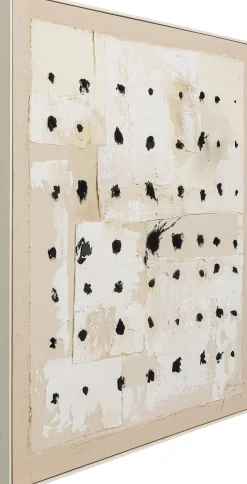 KARE Gerahmtes Bild Creative Dots 120x120cm Hot