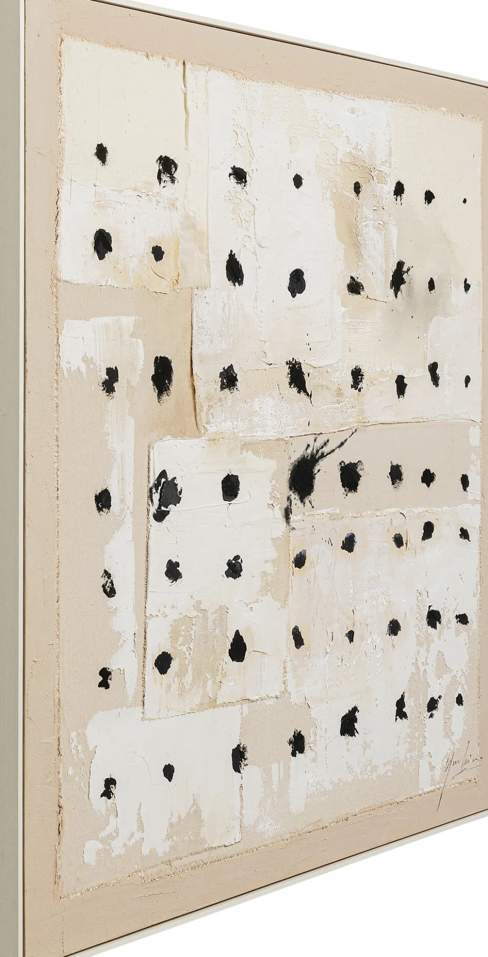 KARE Gerahmtes Bild Creative Dots 120x120cm Hot