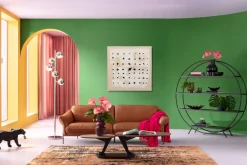 KARE Gerahmtes Bild Creative Dots 120x120cm Hot