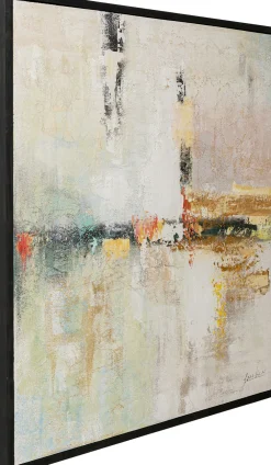 KARE Gerahmtes Bild Dust Gold 120x120cm Clearance