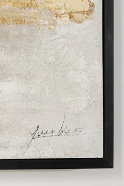 KARE Gerahmtes Bild Dust Gold 120x120cm Clearance