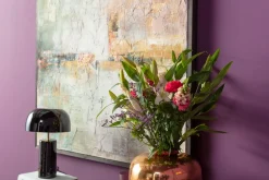 KARE Gerahmtes Bild Dust Gold 120x120cm Clearance