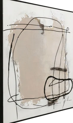 KARE Gerahmtes Bild Dust Grau 100x100cm Online