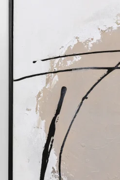 KARE Gerahmtes Bild Dust Grau 100x100cm Online