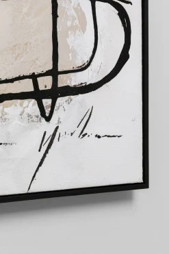KARE Gerahmtes Bild Dust Grau 100x100cm Online