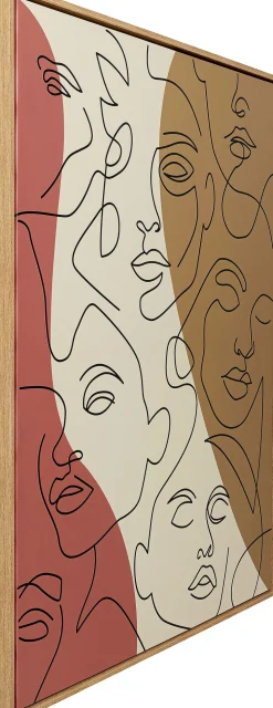 KARE Gerahmtes Bild Faccia Arte Tri Colore 90x120cm Sale