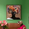 KARE Gerahmtes Bild Flower Hair 120x120cm Sale