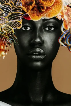 KARE Gerahmtes Bild Flower Hair 120x120cm Sale