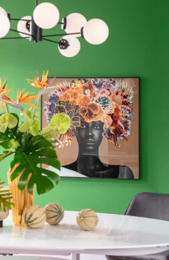 KARE Gerahmtes Bild Flower Hair 120x120cm Sale