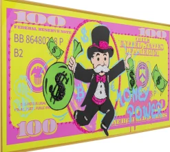 KARE Gerahmtes Bild Graffiti Money 70x160cm Clearance