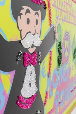 KARE Gerahmtes Bild Graffiti Money 70x160cm Clearance
