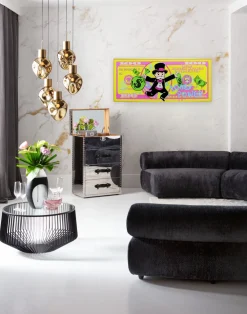 KARE Gerahmtes Bild Graffiti Money 70x160cm Clearance