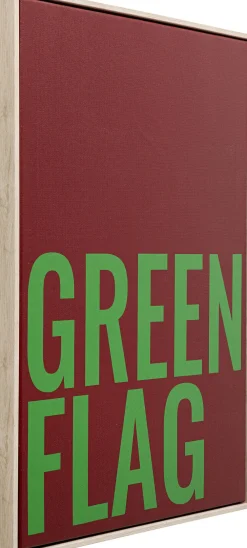 KARE Gerahmtes Bild Green Flag 40x60cm Hot
