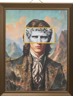 KARE Gerahmtes Bild LED Art Gentleman 80x100cm Sale
