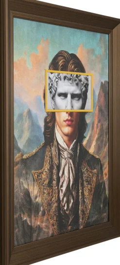 KARE Gerahmtes Bild LED Art Gentleman 80x100cm Sale