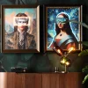 KARE Gerahmtes Bild LED Art Lady 80x100cm Online