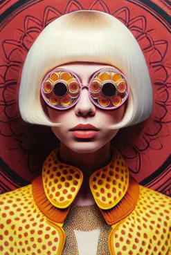 KARE Gerahmtes Bild LED Fancy Blonde Lady 120x80cm Best