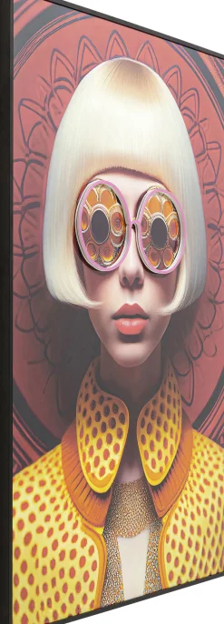 KARE Gerahmtes Bild LED Fancy Blonde Lady 120x80cm Best