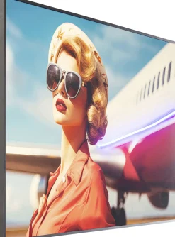 KARE Gerahmtes Bild LED Jetset Pose Lady 120x80cm Clearance