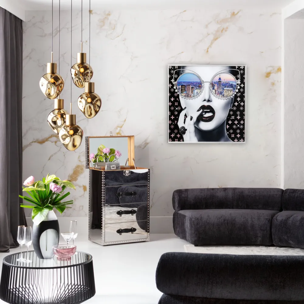 KARE Gerahmtes Bild NY View 80x80cm Discount