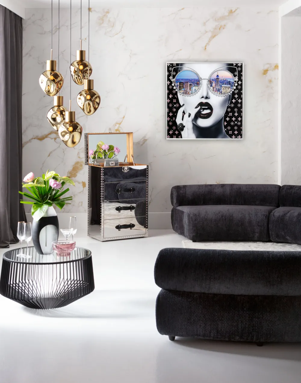 KARE Gerahmtes Bild NY View 80x80cm Discount