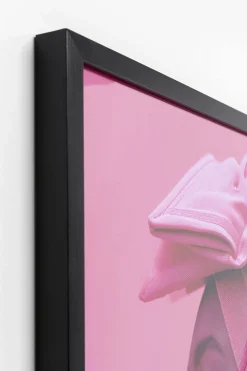 KARE Gerahmtes Bild Pink Woman LED 80x80cm Online