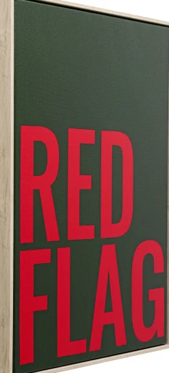 KARE Gerahmtes Bild Red Flag 40x60cm Best