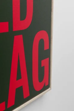 KARE Gerahmtes Bild Red Flag 40x60cm Best