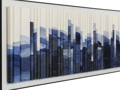 KARE Gerahmtes Bild Shadow Skyline Blue 160x60cm Online