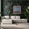 KARE Gerahmtes Bild Silence Blau 120x120cm New