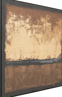 KARE Gerahmtes Bild Silence Braun 120x120cm Best