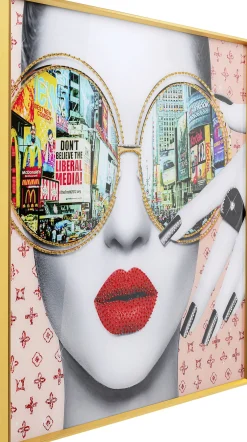 KARE Gerahmtes Bild Times Square View 120x120cm Best