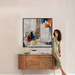 KARE Gerahmtes Bild Visione Obliquo 100x100cm Outlet