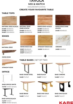 KARE Gestell Tavola Office Schwarz Smart New
