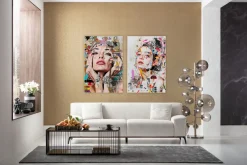KARE Glasbild Artsy Portrait Front 80x120cm Outlet