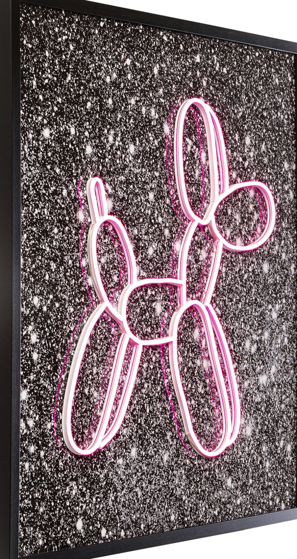 KARE Glasbild Balloon Dog LED 80x80cm Hot