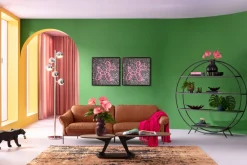 KARE Glasbild Balloon Dog LED 80x80cm Hot
