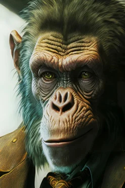 KARE Glasbild Drinking Monkey 100x100cm Online