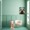 KARE Glasbild Fashion Dog 60x80cm Hot