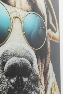KARE Glasbild Fashion Dog 60x80cm Hot