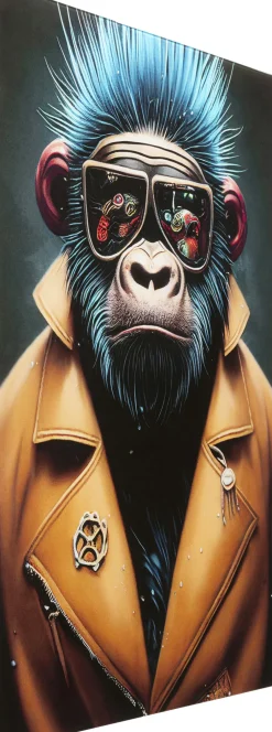 KARE Glasbild Fashion Gorilla 60x80cm Hot