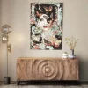 KARE Glasbild Lady Butterfly 100x150cm Online